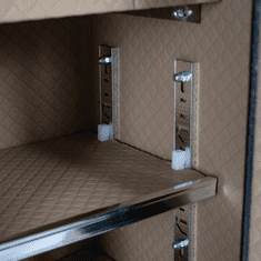 Nikcorp Oklopni kućni biometrijski sef na otisak prsta i šifru 58x40x33 cm, čelični, crni