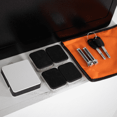 Nikcorp Oklopni kućni biometrijski sef na otisak prsta i šifru 58x40x33 cm, čelični, crni