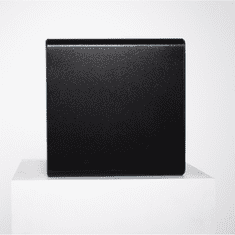 Nikcorp Oklopni kućni biometrijski sef na otisak prsta i šifru, čelični, 25x35x25 cm, crni