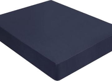 Nikcorp Mekana plahta s gumicom 90x200x35 cm od brušenih mikrovlakana za visoke madrace tamnoplava