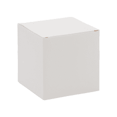 Nikcorp Set od 100 bijelih papirnatih poklon kutija za sitnice 7,6x7,6x7,6 cm, elegantne sklopive kutijice za vjenčanja i darivanje