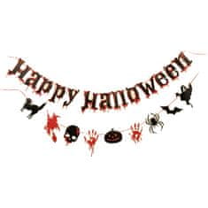 Nikcorp Set ukrasnih girlandi 3u1 za blagdane - Merry Christmas, Happy New Year i Happy Halloween natpisi, svečana dekoracija