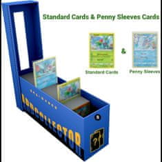 Nikcorp Set 3 kutije za pohranu 3000+ kolekcionarskih kartica s 10 pregrada, plava, crvena i ljubičasta, debeli karton