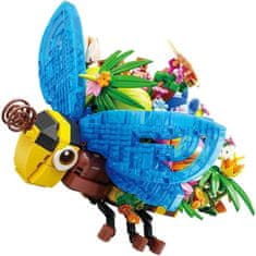 Nikcorp Set kockica Insekti i cvijeće, 627 elemenata, 18 cm - Kreativna dekoracija i graditeljski set za djecu i odrasle