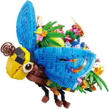 Nikcorp Set kockica Insekti i cvijeće, 627 elemenata, 18 cm - Kreativna dekoracija i graditeljski set za djecu i odrasle