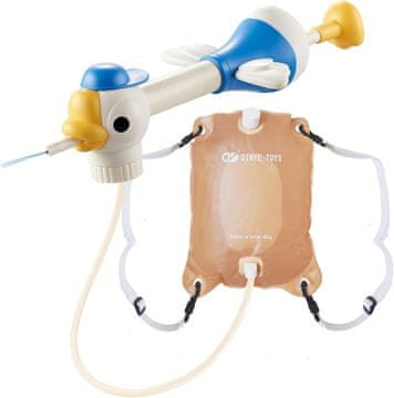 Nikcorp Dječji set pištolj na vodu s ruksakom u obliku labuda 1200 ml, podesive naramenice za ljetnu zabavu u vrtu ili na plaži