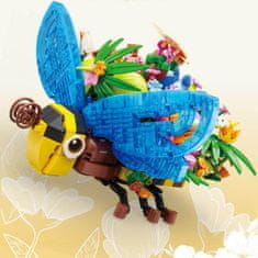 Nikcorp Set kockica Insekti i cvijeće, 627 elemenata, 18 cm - Kreativna dekoracija i graditeljski set za djecu i odrasle