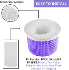 Nikcorp Set od 60 najlonskih čarapa za skimer bazena i vrtna jezerca, univerzalna zaštita pumpe i filtracije, višekratna upotreba