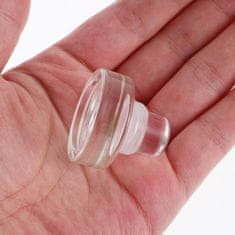 Nikcorp Hemoton stakleni cilindrični čepovi za vinske boce, set 10 komada, prozirni, univerzalni zatvarači za očuvanje svježine vina