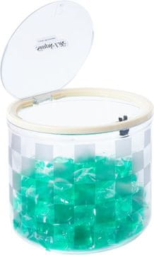 Nikcorp Prozirni spremnik za deterdžent u prahu 2,5L s mehanizmom na pritisak od pleksiglasa za kupaonicu