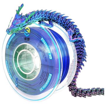 Nikcorp Yousu 3D filament PLA Silk, trobojni (ružičasto-plavo-zelena), 1.75 mm, 1 kg, visoki sjaj