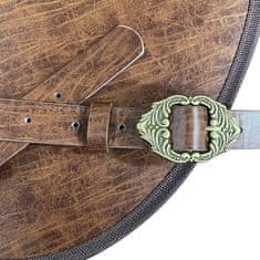 Nikcorp HiiFeuer Fenrir Vegvisir vikinški prsni oklop od PU kože za cosplay i LARP, podesiva veličina, reljefni uzorak