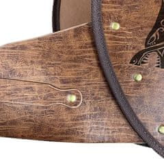 Nikcorp HiiFeuer Fenrir Vegvisir vikinški prsni oklop od PU kože za cosplay i LARP, podesiva veličina, reljefni uzorak