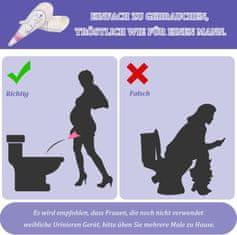 Nikcorp Jednokratni ženski ljevak za mokrenje u stajaćem položaju, set 50 komada, higijensko pomagalo za putovanja i kampiranje