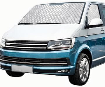 Nikcorp Termo sjenilo za stakla VW T5 T6 3-dijelni set s magnetima i UV zaštitom 6-slojno srebrno