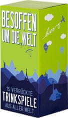 Nikcorp Društvena igra za odrasle Set od 15 alkoholnih igara iz cijelog svijeta s čašama, kartama i lopticama za nezaboravne zabave