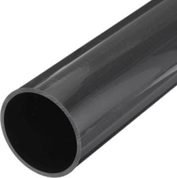 Nikcorp Okrugla PVC cijev za vodu i kabele, 81,4 mm (vanjski 95 mm), 0,5 m, tamnosiva, UV otporna