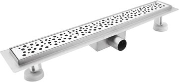 Nikcorp Linearni tuš kanal s mjehurićima od nehrđajućeg čelika sa sifonom 120x11 cm - Inox podni odvod za walk-in tuš kabine