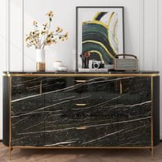 Nikcorp Samoljepljiva folija za namještaj mramor crno-ružičasti 30 cm x 5 m PVC dekoracija za kuhinju i pultove