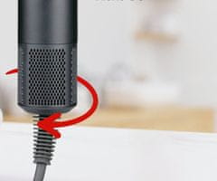 Alpina ionski sušilo za kosu, 3 postavke topline, 2 brzine, 1600 W, sivo