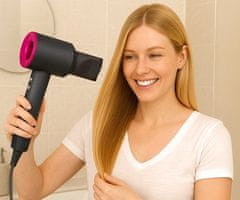 Alpina ionski sušilo za kosu, 3 postavke topline, 2 brzine, 1600 W, sivo