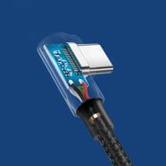 Ugreen Kutni pleteni kabel USB - USB-C Quick Charge 3.0 0,5 m sivi