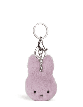 Bon Ton Toys Miffy ECO Fuzzy privjesak za ključeve, 8 cm, ljubičasti (1083)