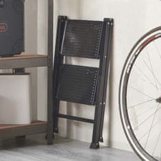 VonHaus sklopive čelične ljestve s 2 prečke (3515436)