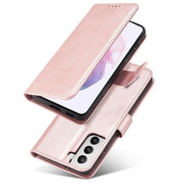 HURTEL Magnetna maska sa postoljem za Samsung Galaxy S22 + pink