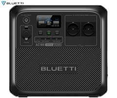 BLUETTI AC180 prijenosna stanica za punjenje, snaga 1800 W, baterija od 1152 Wh, BMS sustav, crna