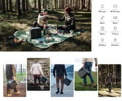 BLUETTI AC180 prijenosna stanica za punjenje, snaga 1800 W, baterija od 1152 Wh, BMS sustav, crna