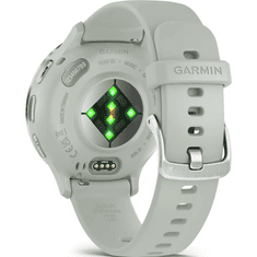 Garmin Pametni sat Venu 3S, srebrni / Sage Gray silikonski remen