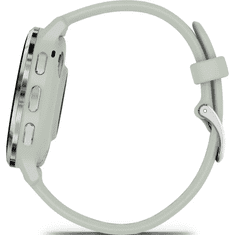 Garmin Pametni sat Venu 3S, srebrni / Sage Gray silikonski remen