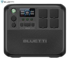 BLUETTI AC200L prijenosna stanica za punjenje, snaga 2400 W, baterija od 2048 Wh, BMS sustav, crna