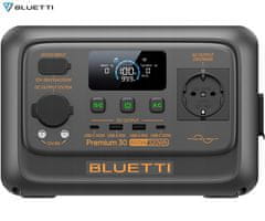 BLUETTI Prijenosna stanica za punjenje PREMIUM 30 V2, snaga 600 W, baterija od 288 Wh, BMS sustav, crna