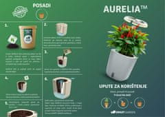 Smart Garden Aurelia Pro - samozalijevajuća tegla s LED lampom, Cement Grey
