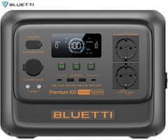 BLUETTI PREMIUM 100 V2 prijenosna stanica za punjenje, snaga 1800 W, baterija od 1024 Wh, BMS sustav, crna