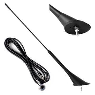 slomart AMiO Antena za automobil 40 cm, ANT07 s 3m kabelom