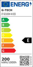 GTV G-TECH LED reflektor, 200 W, 18000 lm, 4000K, IP65 (GT-GCX200W-40)