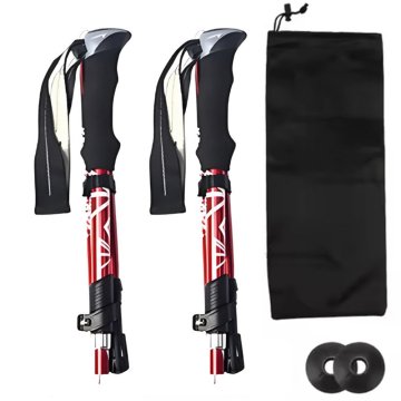 MG Nordic Walking trekking štapovi 34 -127 cm, crveni