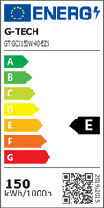 GTV G-TECH LED reflektor, 150 W, 12000 lm, 4000K, IP65 (GT-GCX150W-40)