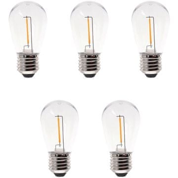 Northix Pakiranje od 5 dekorativnih LED žarulja12V Toplo bijela 30lm