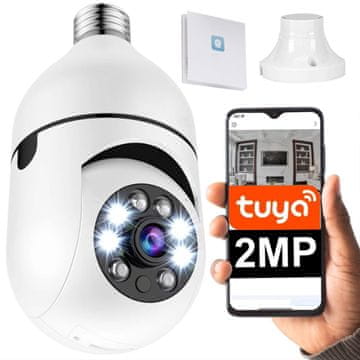 MG panoramska kamera u žarulji 2Mpx WiFi IP, bijela