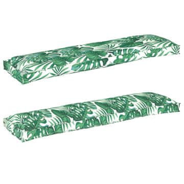 Vidaxl Set jastučića za palete 2 szt. Uzorak lista 150 x 40 x 8 cm