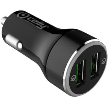 CELLY Auto punjač 2xUSB 36W