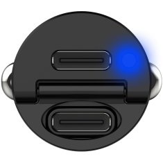 CELLY Auto punjač Mini 2xUSB-C PD 30W