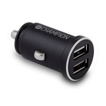 Champion Auto punjač 24W 2-Port Mini Crni