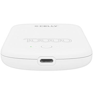 CELLY PowerBank 10W MagSafe bežično punjenje 10.000 mAh bijela