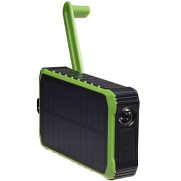 Denver PowerBank 10.000 mAh solarna baterija crna/zelena