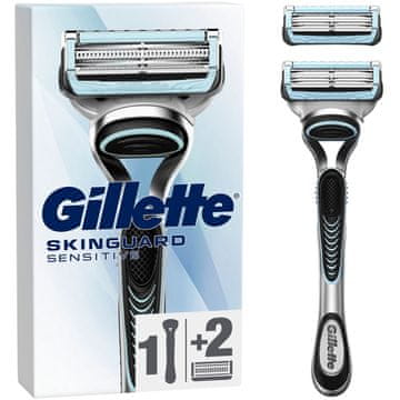 Gillette Brijač za osjetljivu kožu, 1 drška i 2 zamjenske britvice